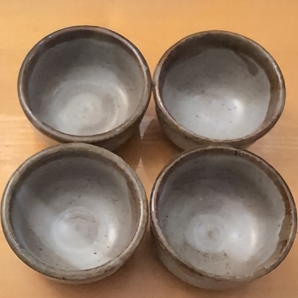 Set of Four Handmade Ceramic Sake Cups - Picture 7 of 7